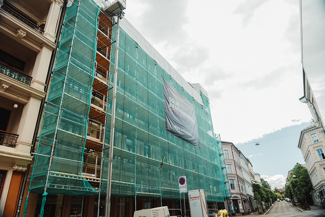 Schweigaards gate 50 fasaderehabilitering - under arbeid 5